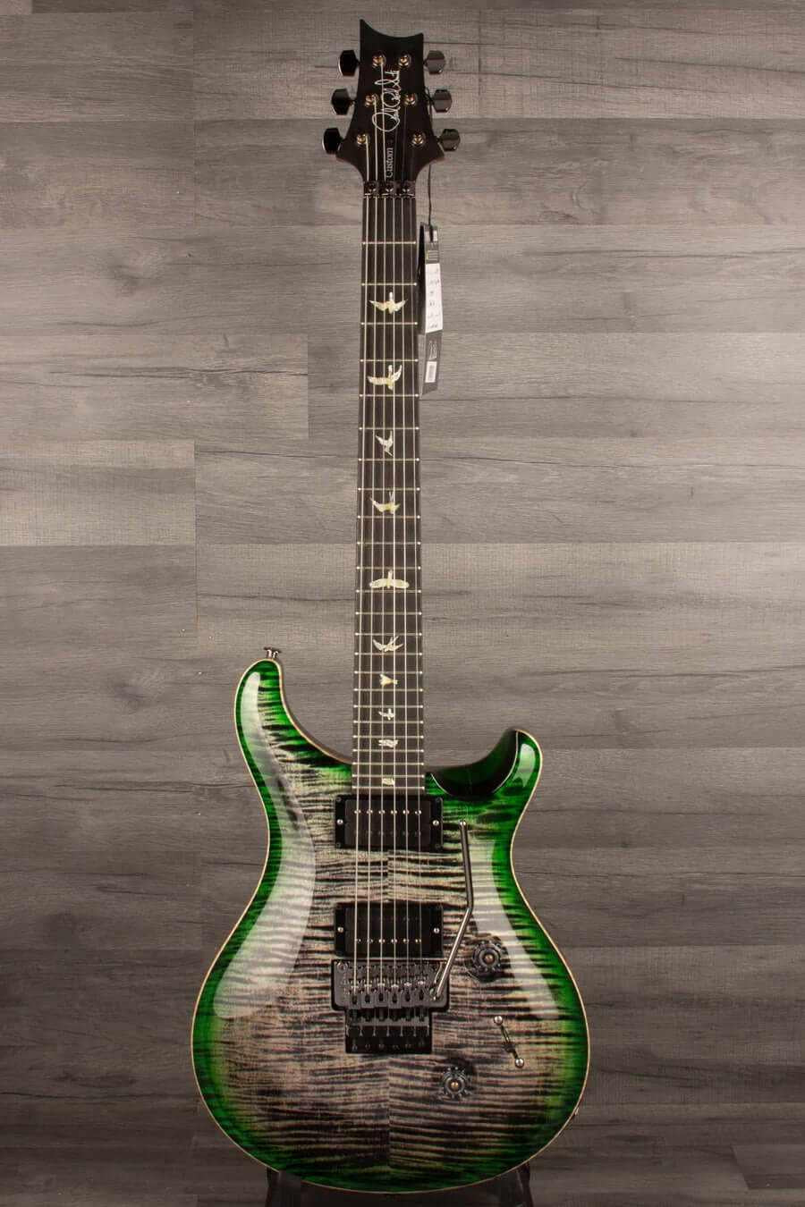 PRS - Wood Library Custom 24 Floyd , Charcoal jade burst - s#0364324