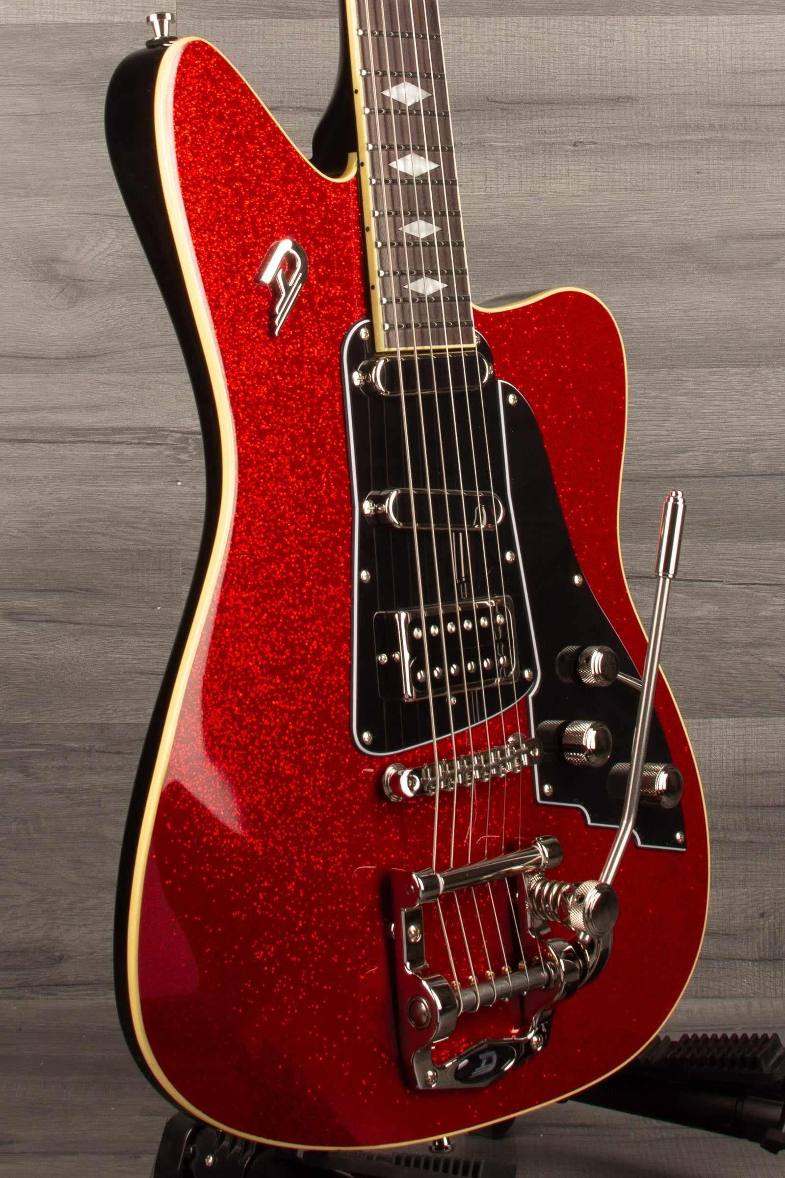 Duesenberg Paloma Red Sparkle Electric Guitar (Includes Hard Case)