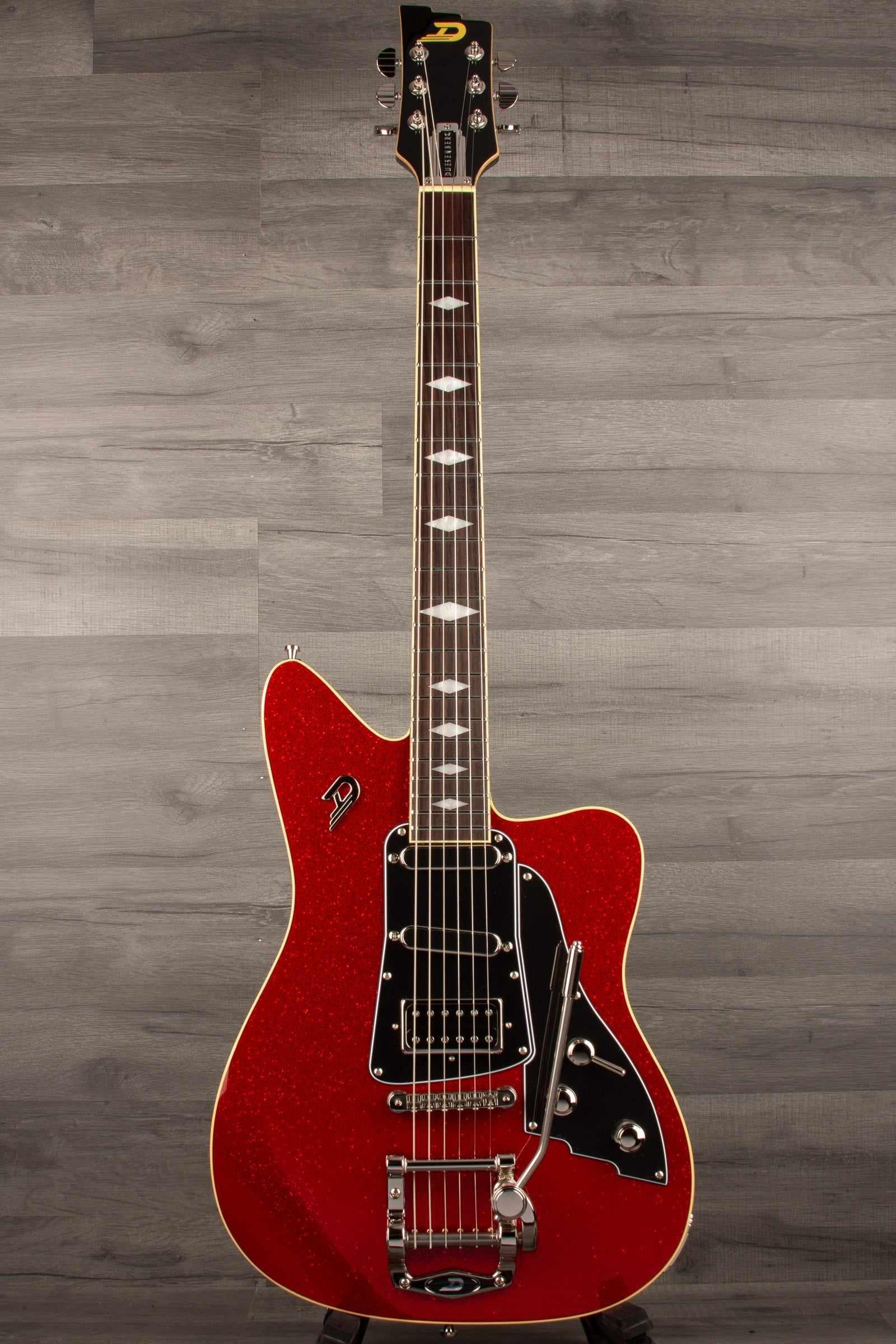 Duesenberg Paloma Red Sparkle Electric Guitar (Includes Hard Case)
