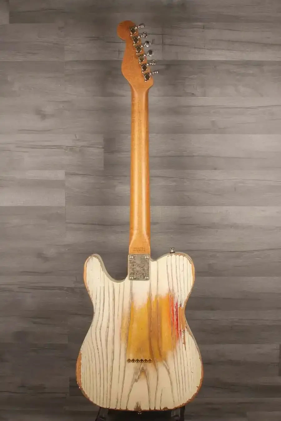 Paoletti Lounge Series Nancy Electric Guitar, Heavy Relic White over Sunburst s#202823