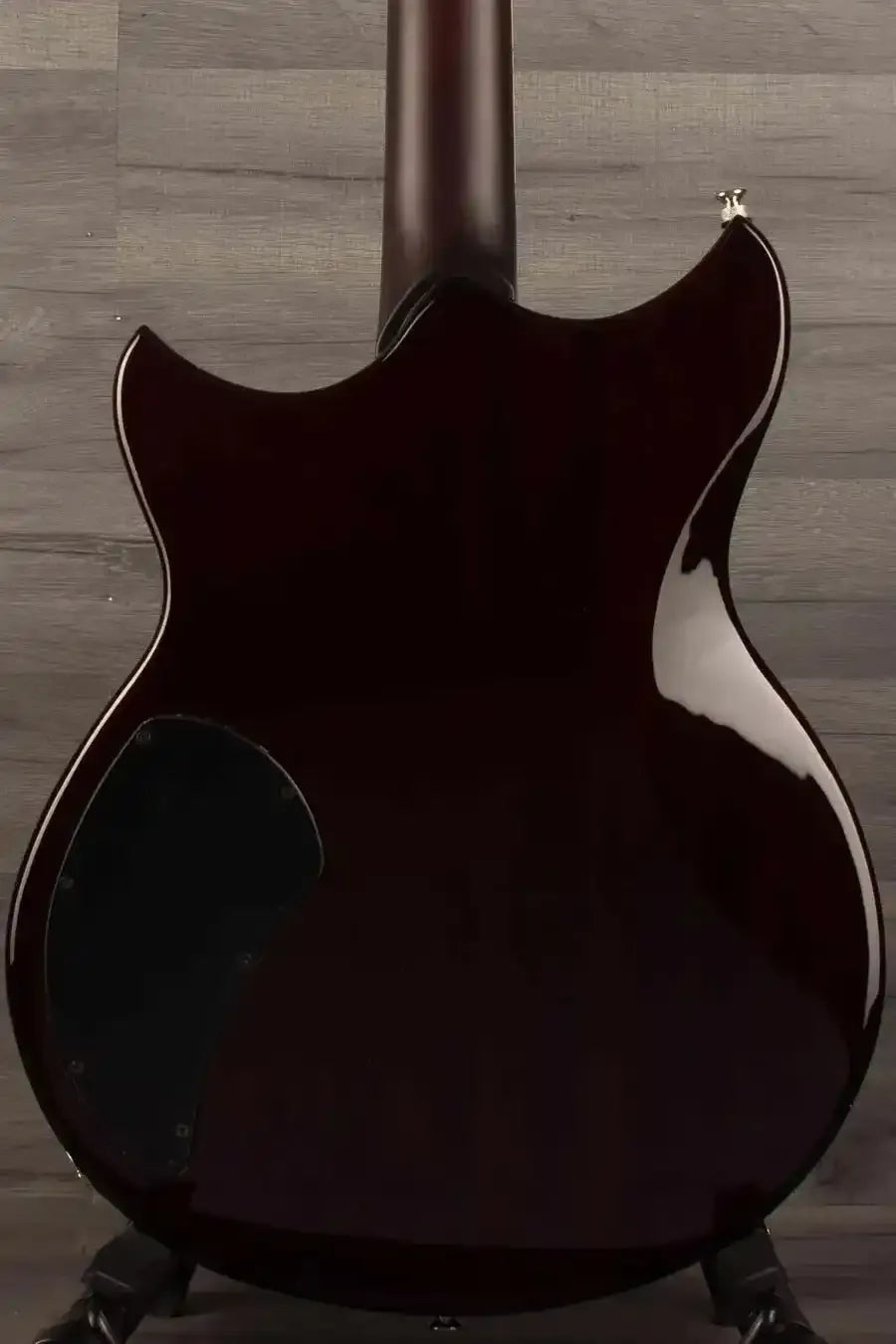 Yamaha RSS20 Revstar -Sonic Blue back view showcasing smooth design and high-gloss finish