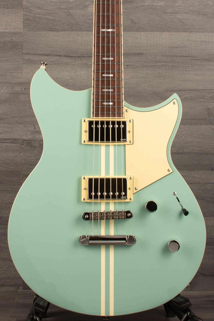 Yamaha RSS20 Revstar -Sonic Blue guitar with unique Revstar body shape and Alnico Humbuckers.