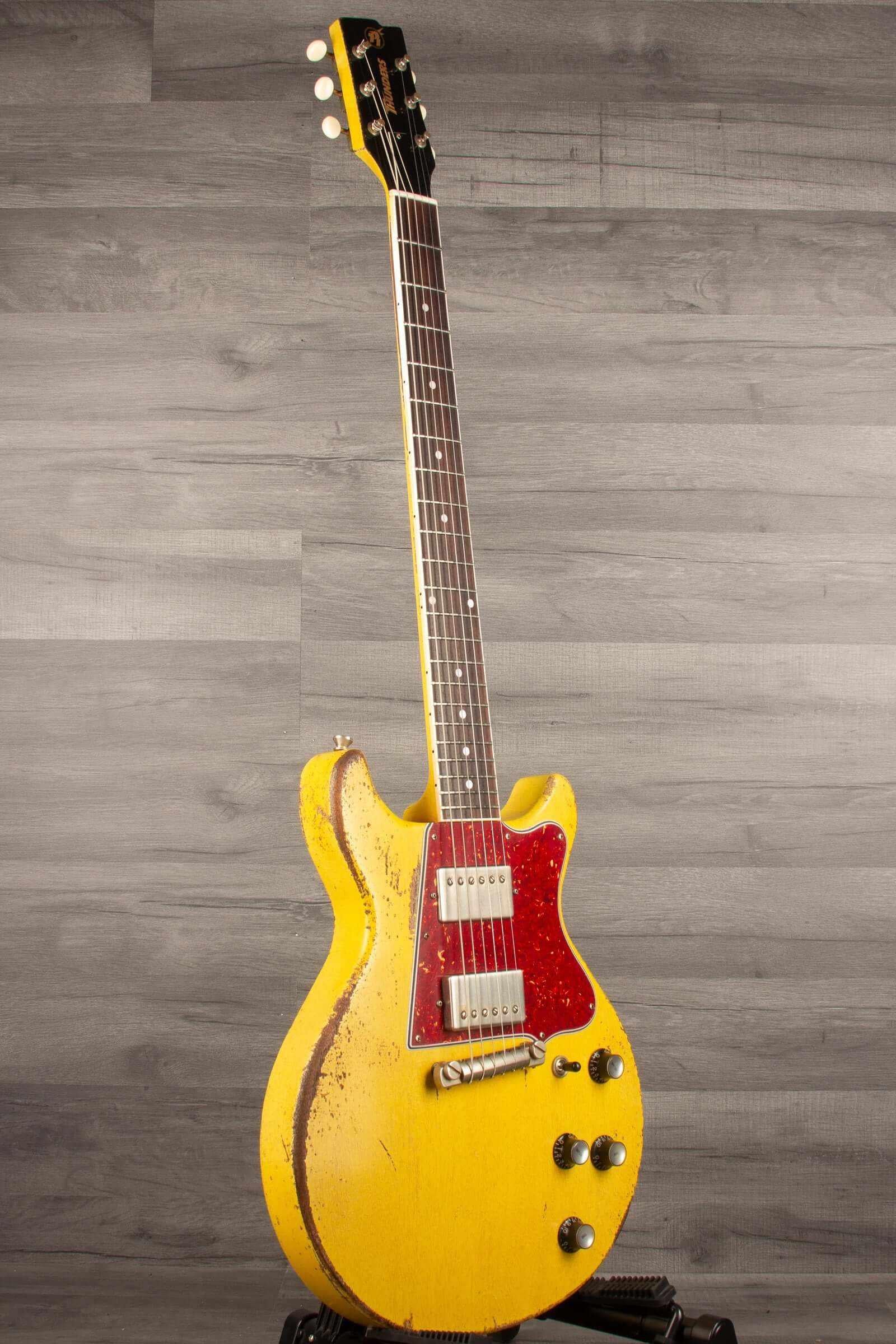 Rock 'n Roll Relics Thunders II Electric Guitar - TV yellow