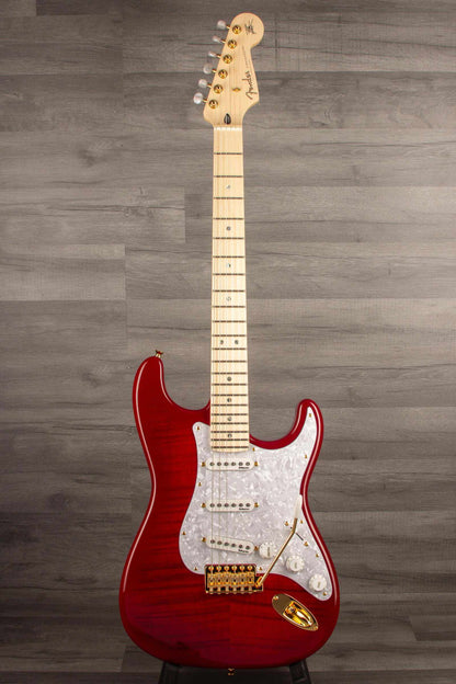 Fender Richie Kotzen Stratocaster® Electric Guitar, Maple Fingerboard - Transparent Red Burst (Japanese)