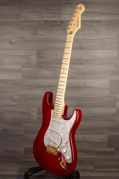 Fender Richie Kotzen Stratocaster® Electric Guitar, Maple Fingerboard - Transparent Red Burst (Japanese)