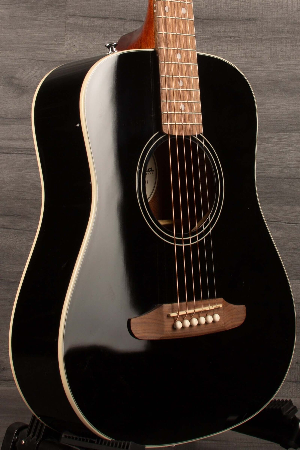 Fender California Standard Redondo™ Mini with Bag, Spruce Top, Black - MusicStreet