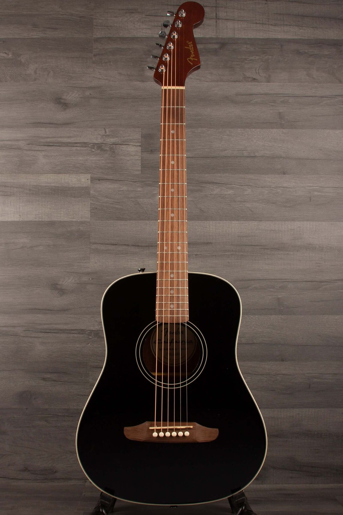 Fender California Standard Redondo™ Mini with Bag, Spruce Top, Black - MusicStreet