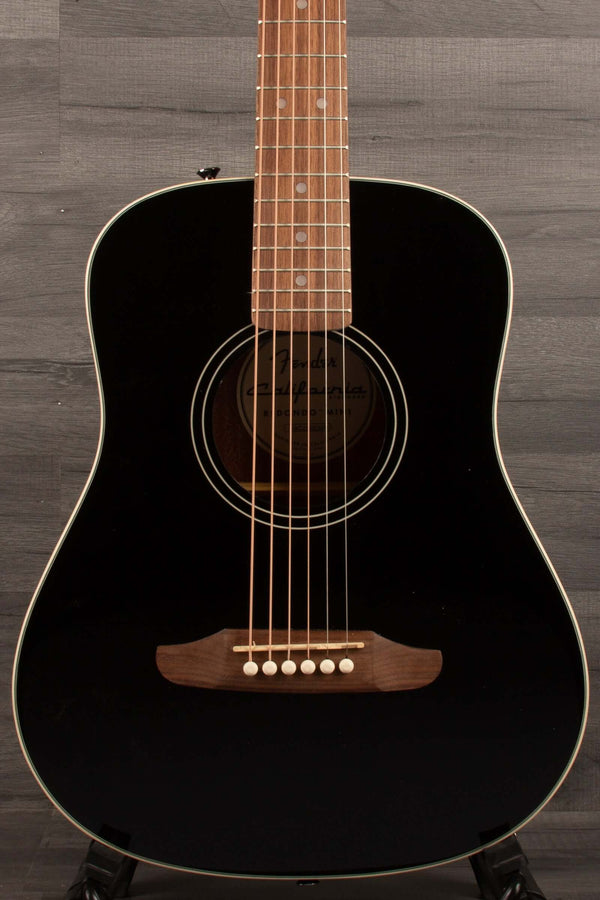 Fender California Standard Redondo™ Mini with Bag, Spruce Top, Black - MusicStreet