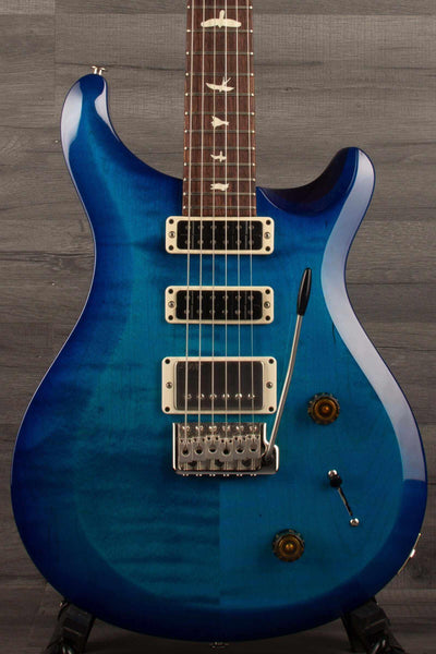 PRS S2 Studio Lake Blue guitar with maple and mahogany body, high-gloss nitro finish, and 22 frets.