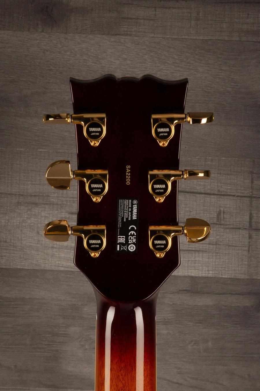 Yamaha SA2200 Semi Hollow Electric Guitar - Brown Sunburst s# - MusicStreet