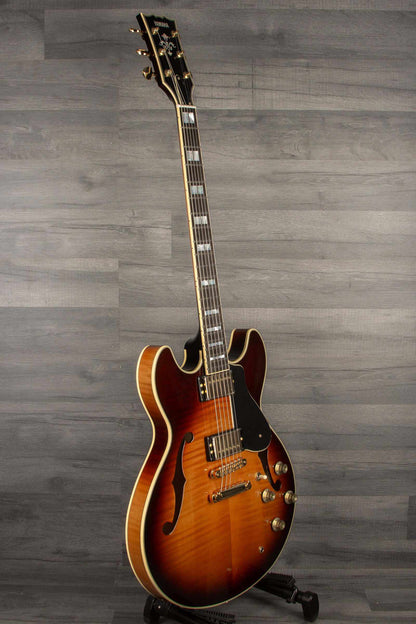 Yamaha SA2200 Semi Hollow Electric Guitar - Brown Sunburst