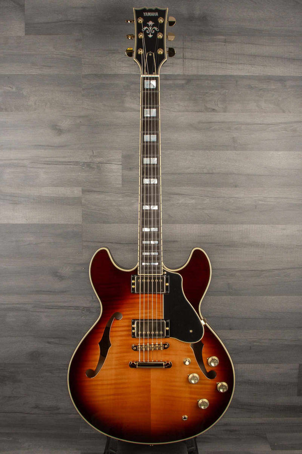 Yamaha SA2200 Semi Hollow Electric Guitar - Brown Sunburst