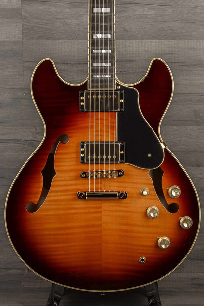 Yamaha SA2200 Semi Hollow Electric Guitar - Brown Sunburst