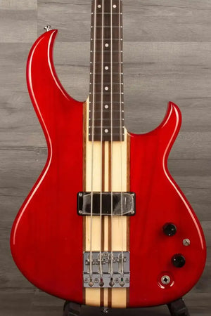 Aria SB-700 Bass Guitar - Paduak Red - Set Up by MusicStreet