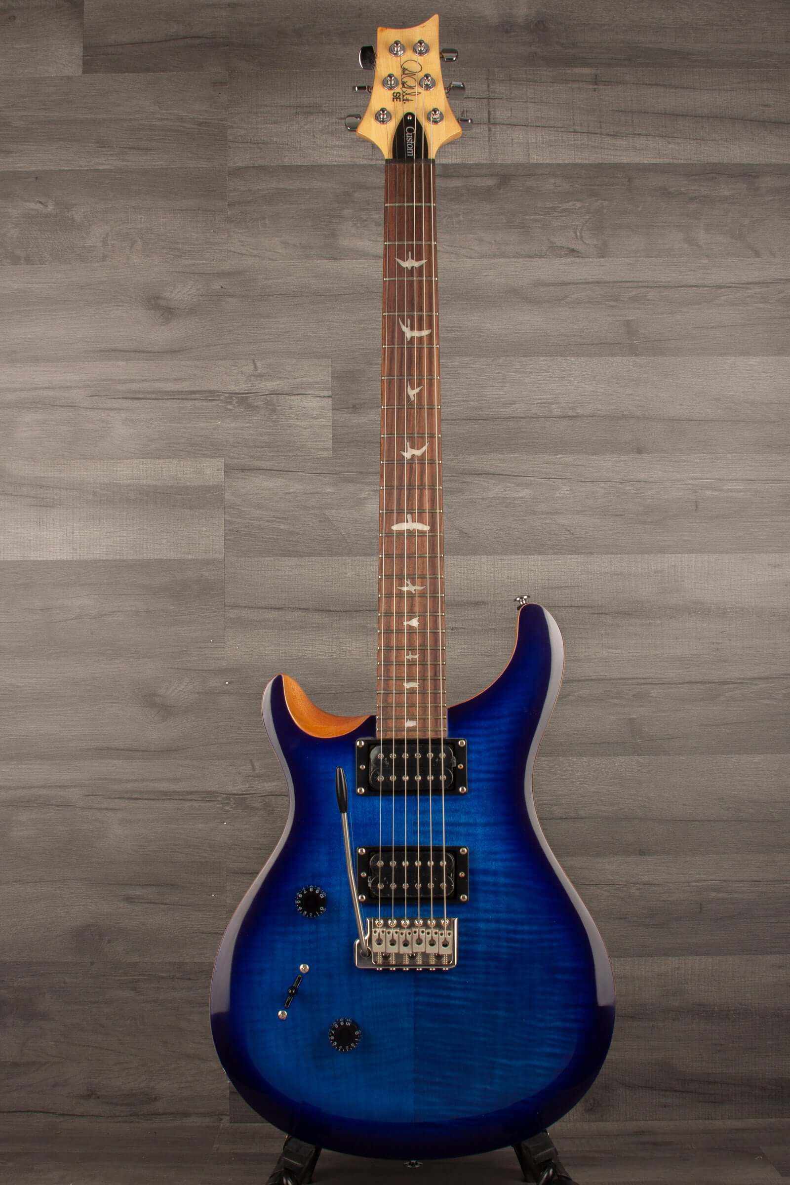 *B Stock -PRS SE Custom 24 - Faded Blue Burst - Left Handed