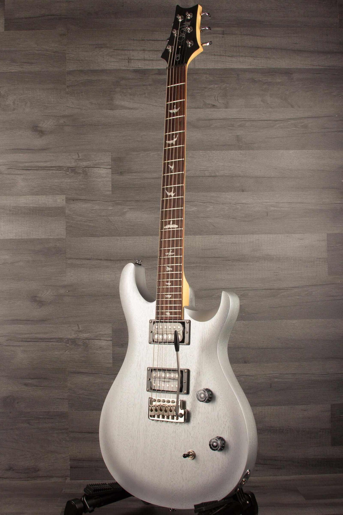 PRS SE CE24 Standard Trem (2024)- Metallic Silver - MusicStreet