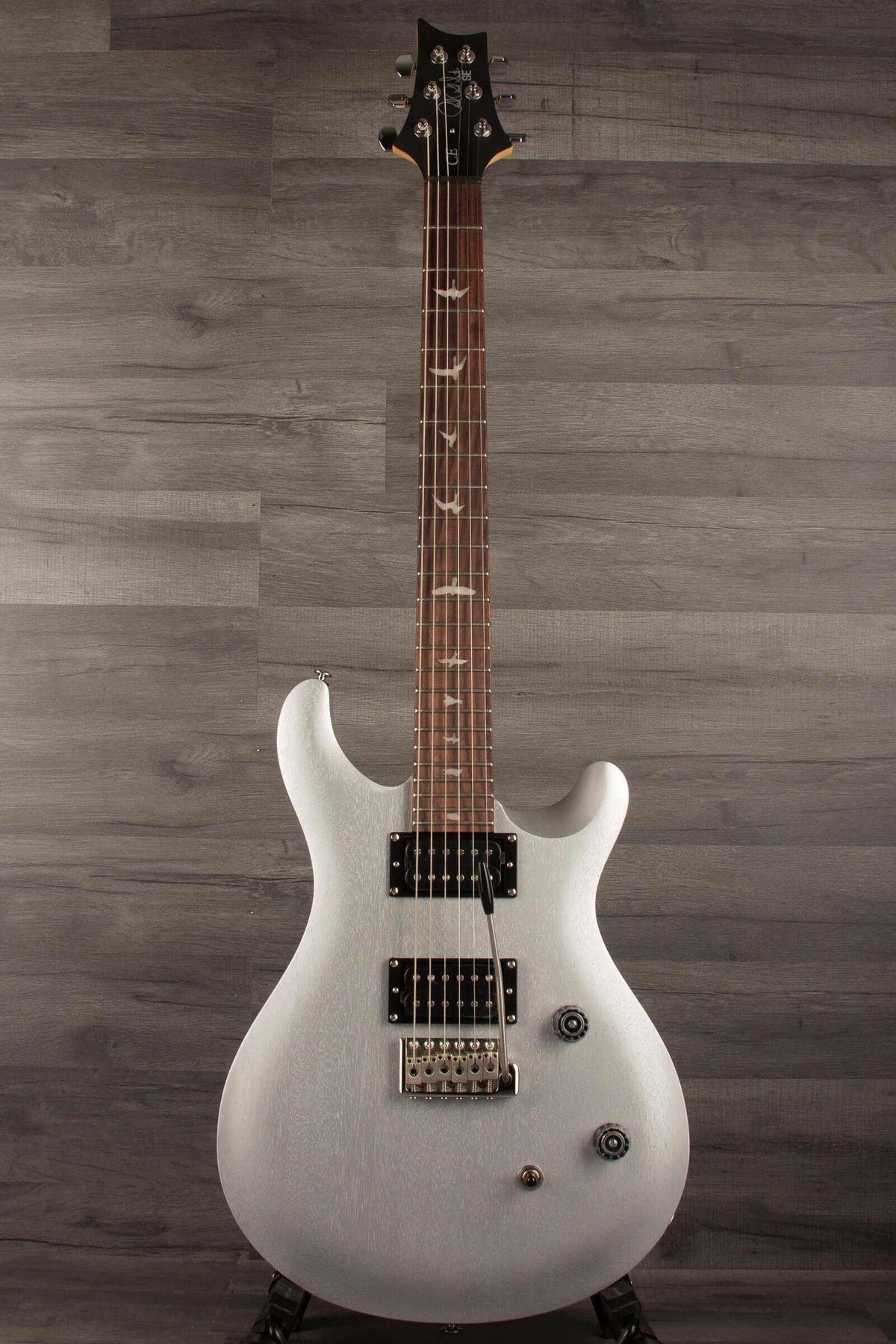 PRS SE CE24 Standard Trem (2024)- Metallic Silver - MusicStreet