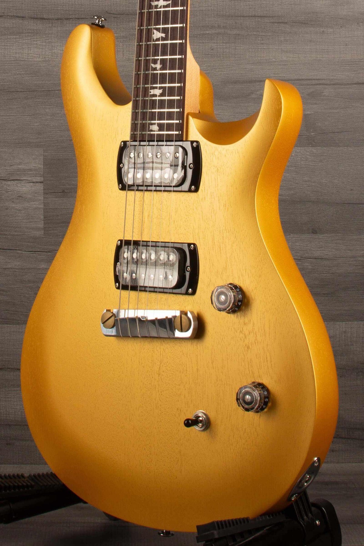 PRS SE CE24 Standard satin Stoptail - Metallic Gold - MusicStreet