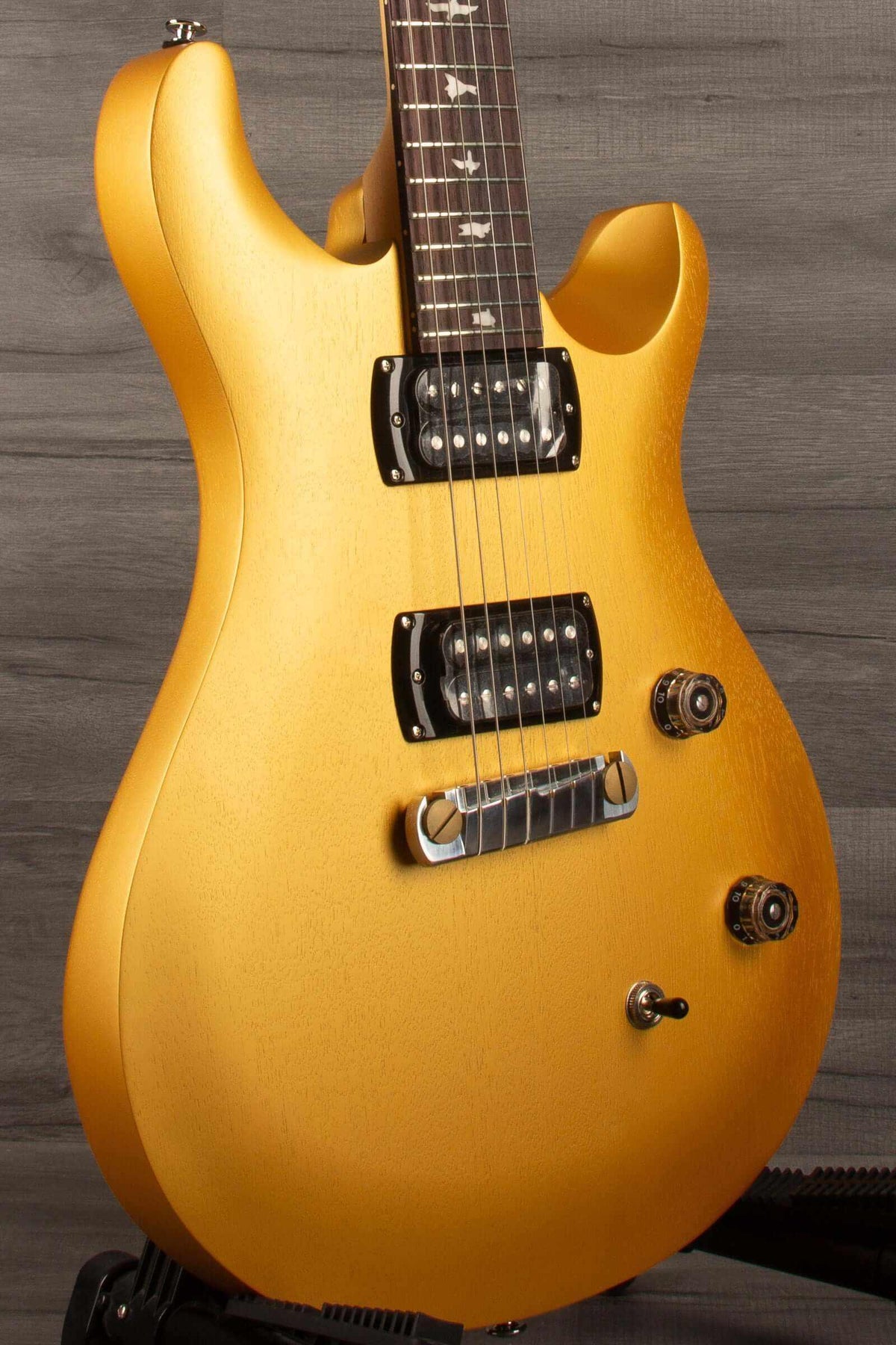PRS SE CE24 Standard satin Stoptail - Metallic Gold - MusicStreet