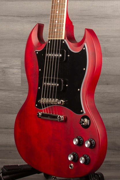 Epiphone SG Classic P90's Electric Guitar - Worn Cherry