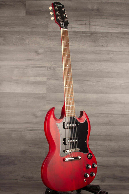Epiphone SG Classic P90's Electric Guitar - Worn Cherry
