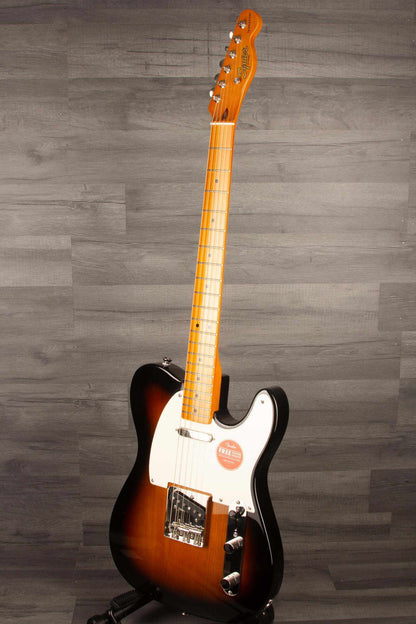 Squier FSR Classic Vibe '50s Telecaster® Electric Guitar, Maple Fingerboard, Parchment Pickguard, 2-Color Sunburst