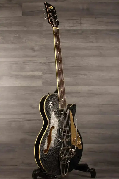 Duesenberg Starplayer TV Electric Guitar - Black Sparkle (With Hard Case)