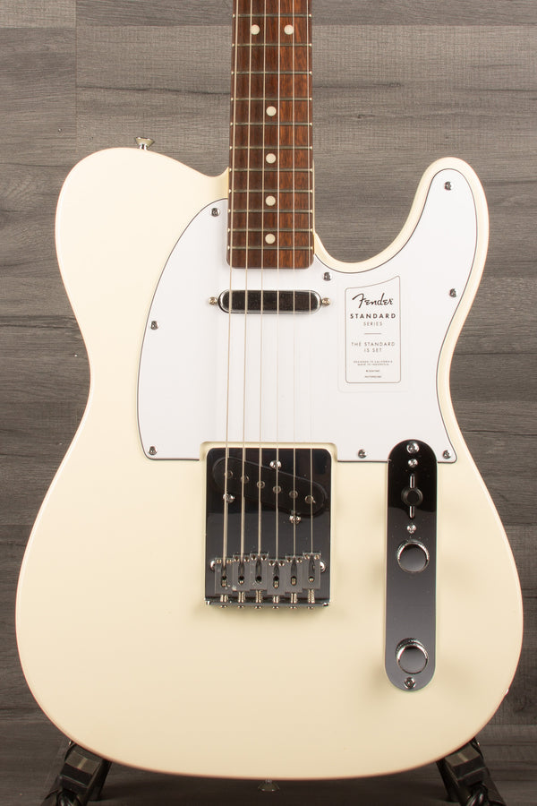 Fender Standard Telecaster®, Laurel Fingerboard, White Pickguard, Olympic White - MusicStreet