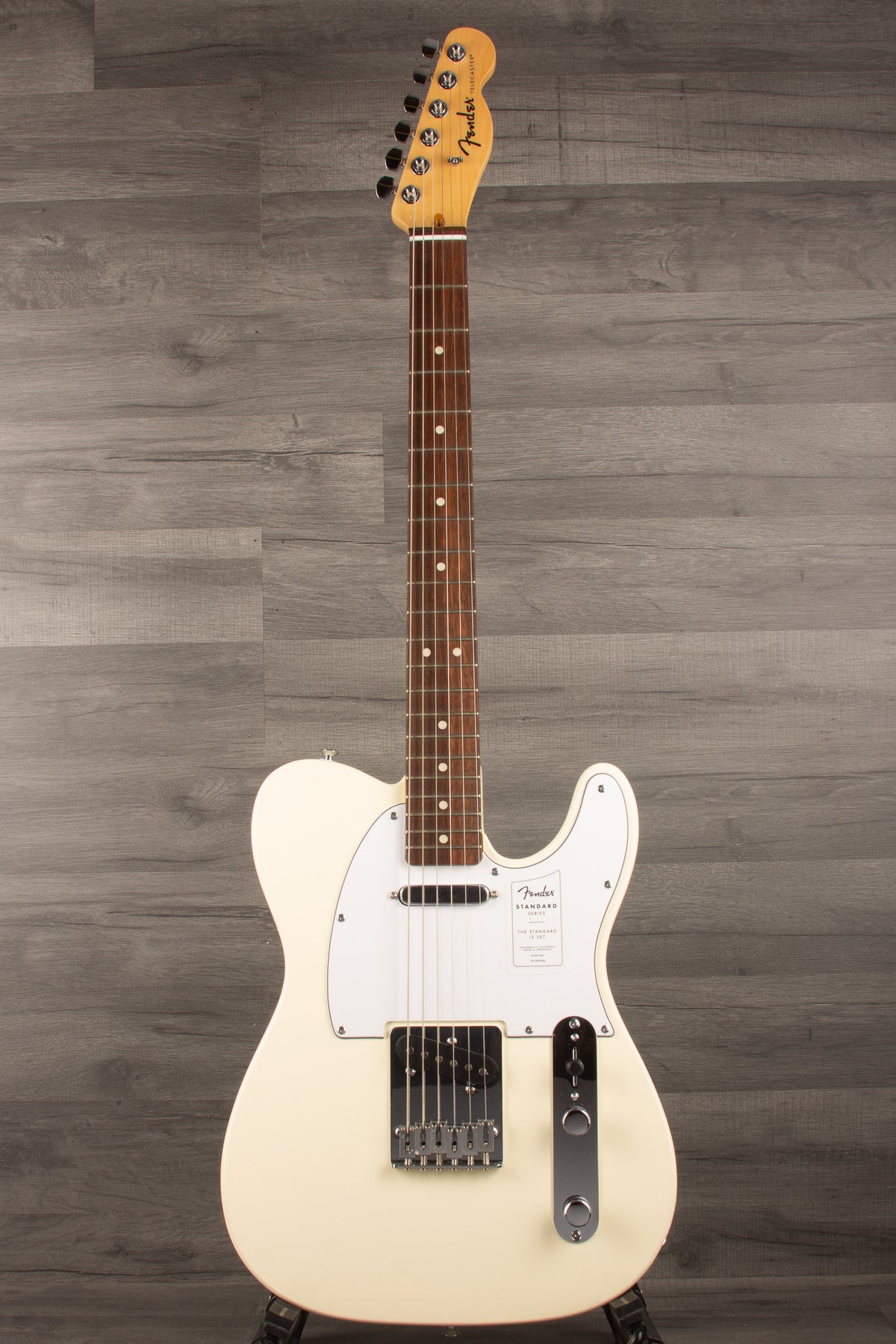 Fender Standard Telecaster®, Laurel Fingerboard, White Pickguard, Olympic White - MusicStreet
