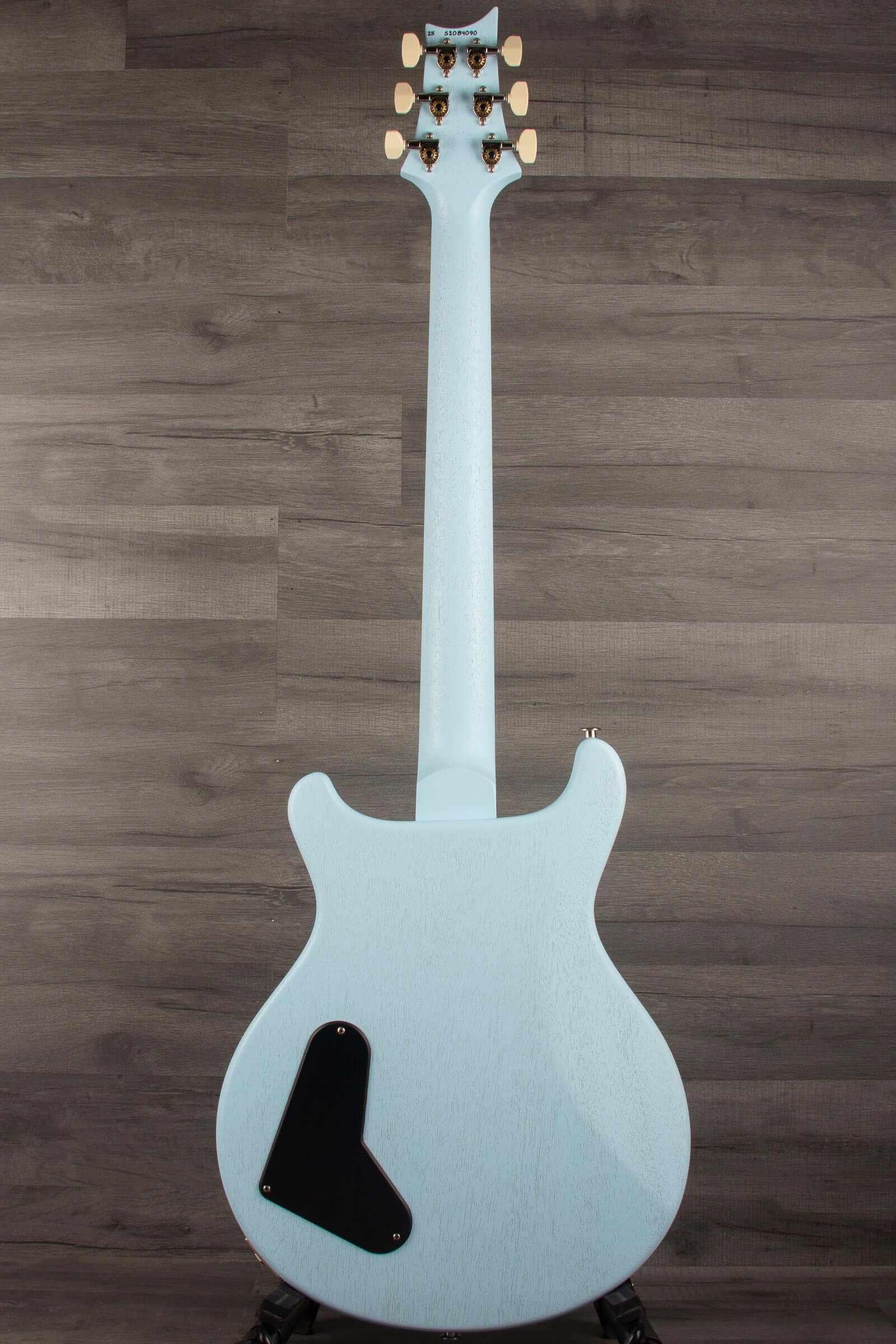 PRS - S2 Mira 594 Satin Cloudburst back view showing neck and body design.