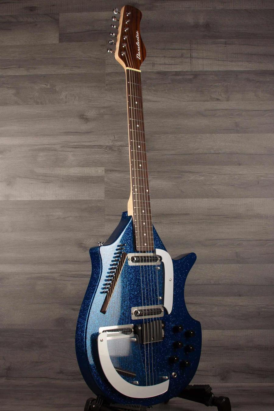 Danelectro Large Sitar Blue metal flake - MusicStreet