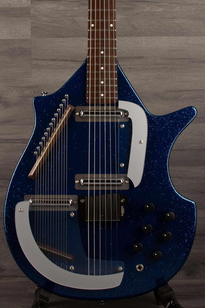 Danelectro Large Sitar Blue metal flake