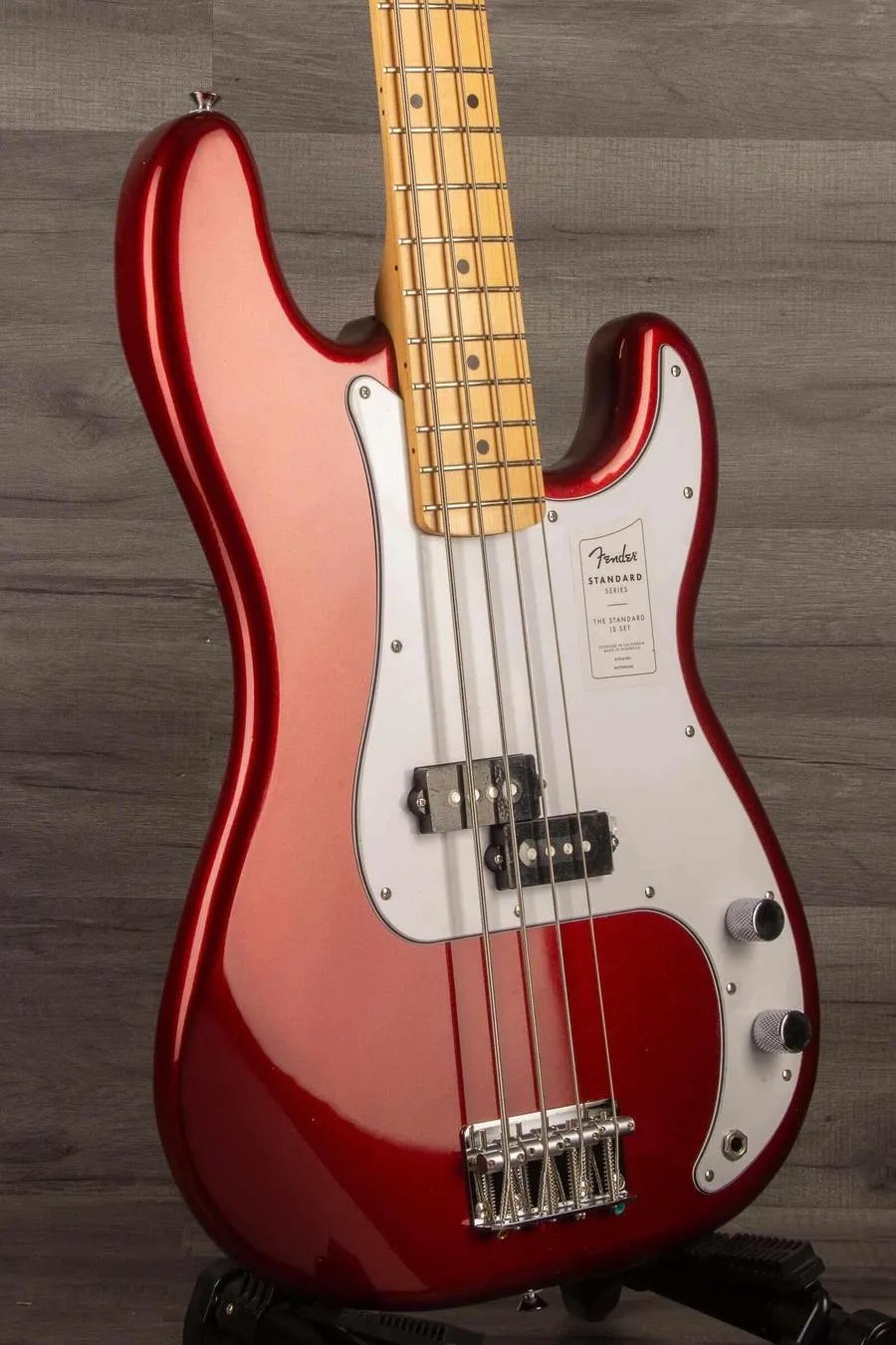 Fender Standard P Bass, Candy Cola - MusicStreet