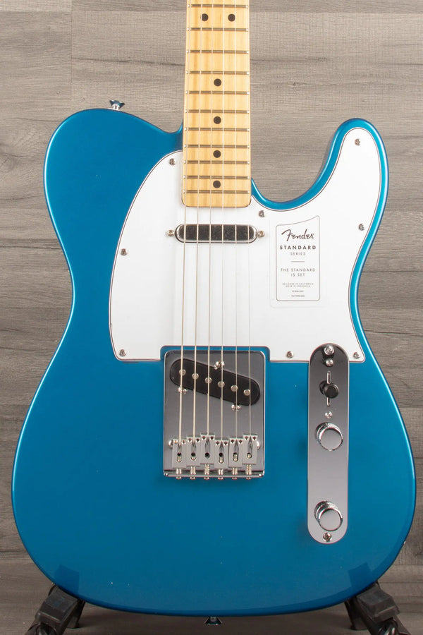 Fender Standard Telecaster®, Maple Fingerboard, White Pickguard, Aqua Marine Metallic - MusicStreet