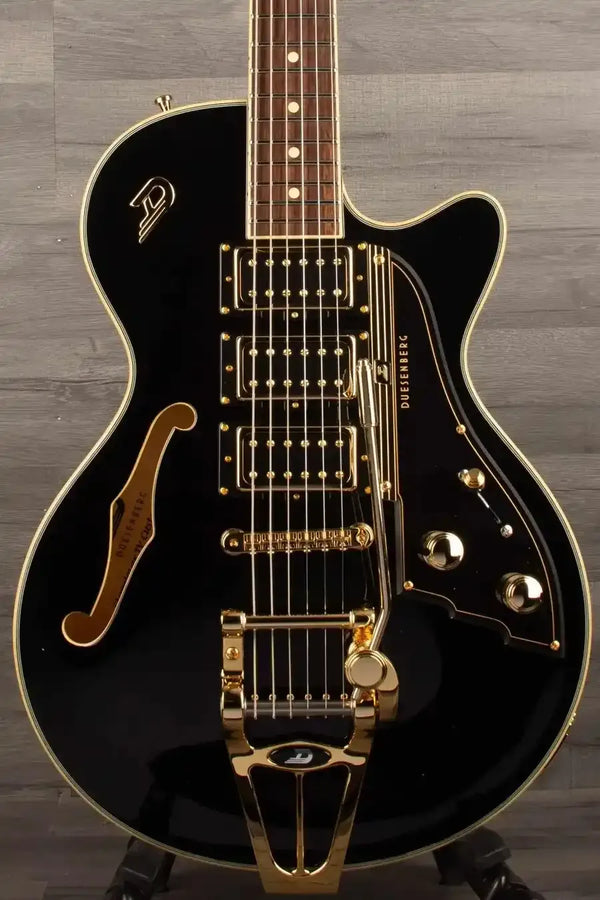 Duesenberg Starplayer TV Custom Electric Guitar - Black - MusicStreet