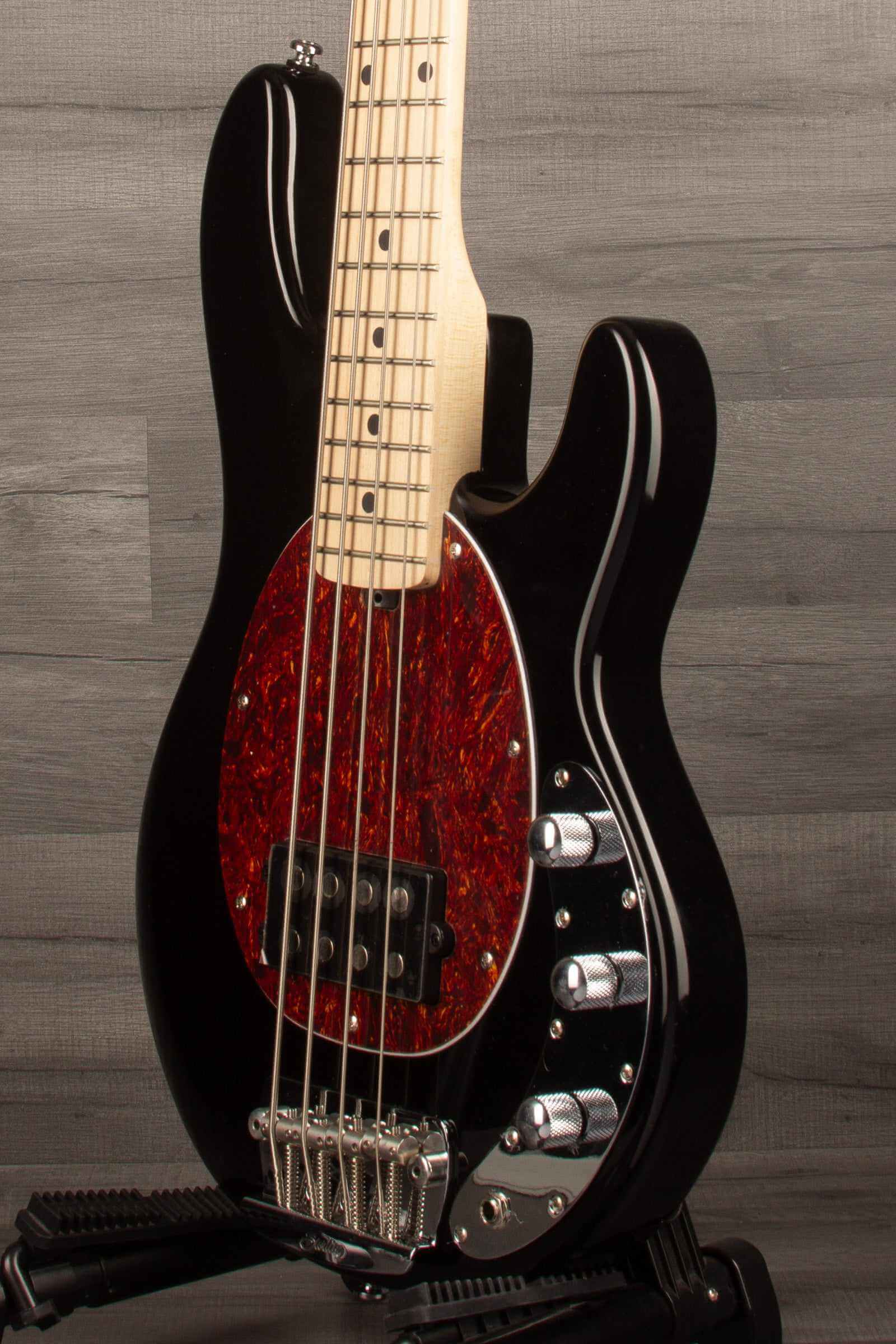 Sterling Stingray Short Scale Bass Guitar - Black