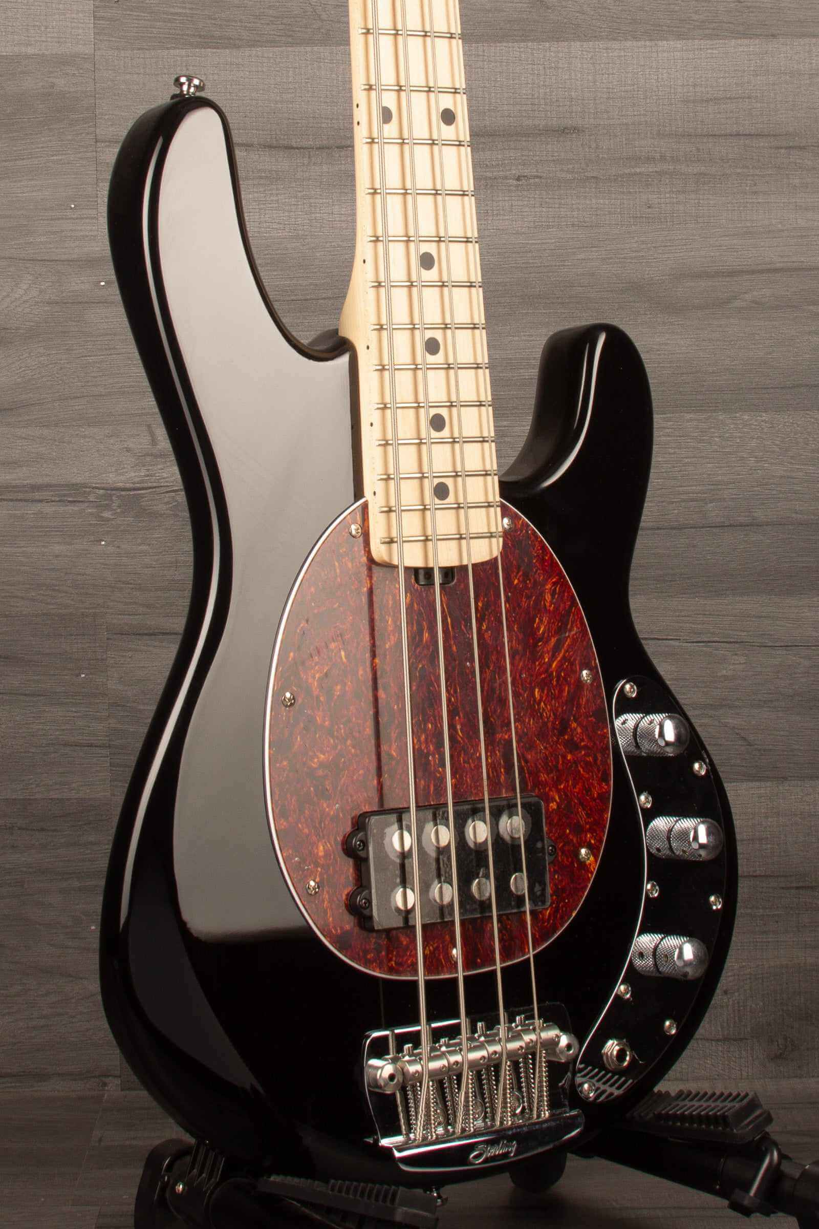 Sterling Stingray Short Scale Bass Guitar - Black