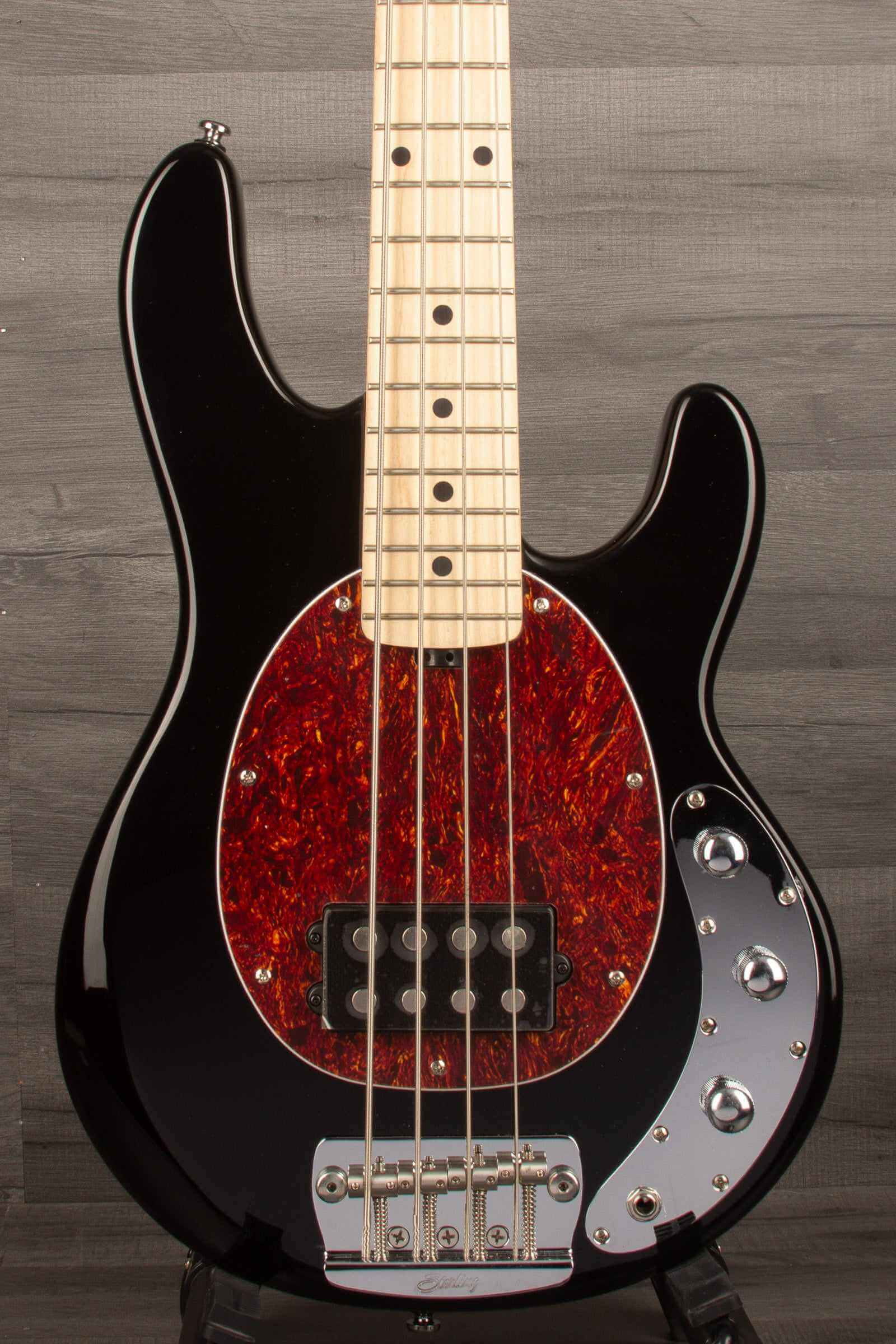 Sterling Stingray Short Scale Bass Guitar - Black