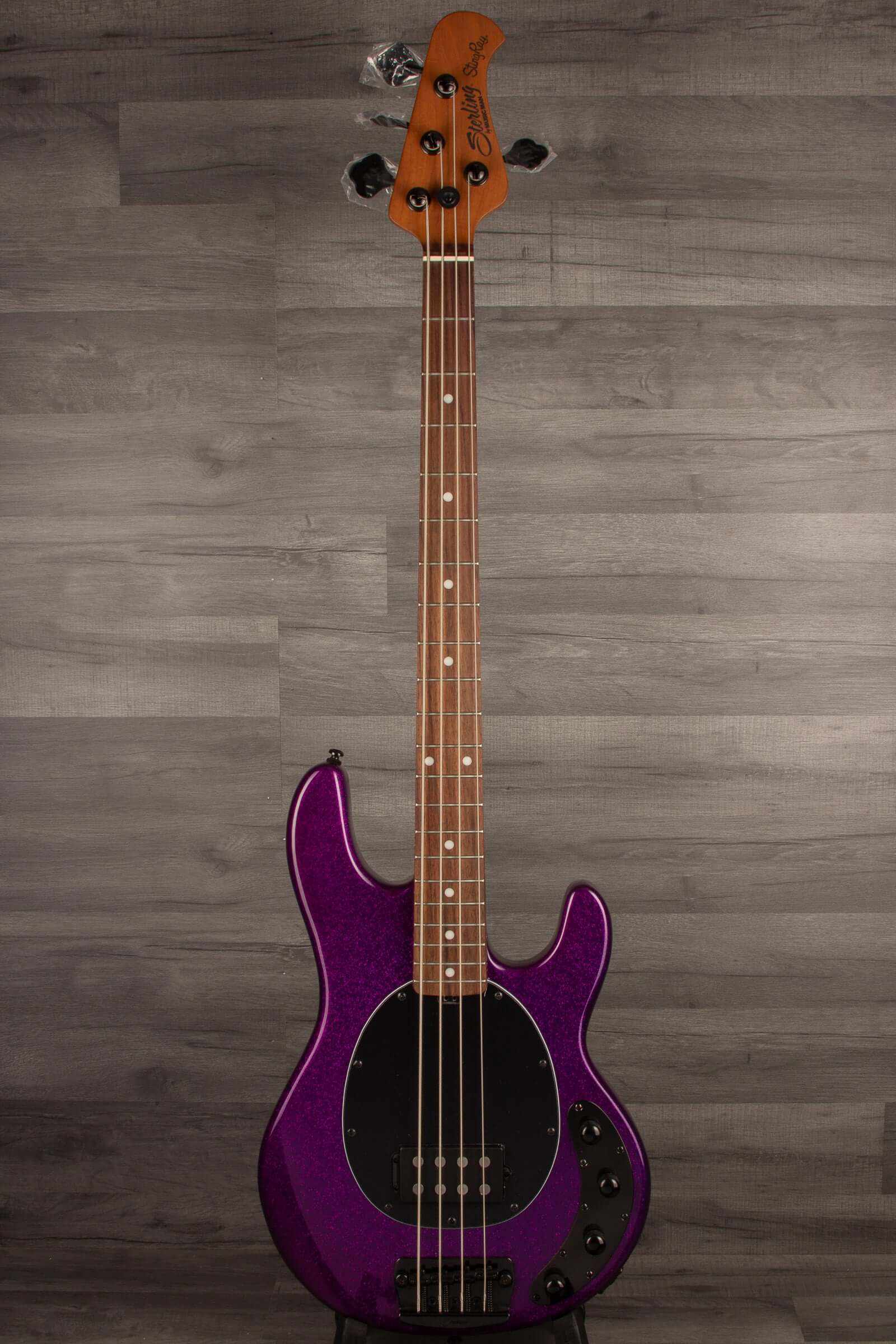 Sterling by Music Man Stingray Ray 34 Bass Guitar - Purple Sparkle