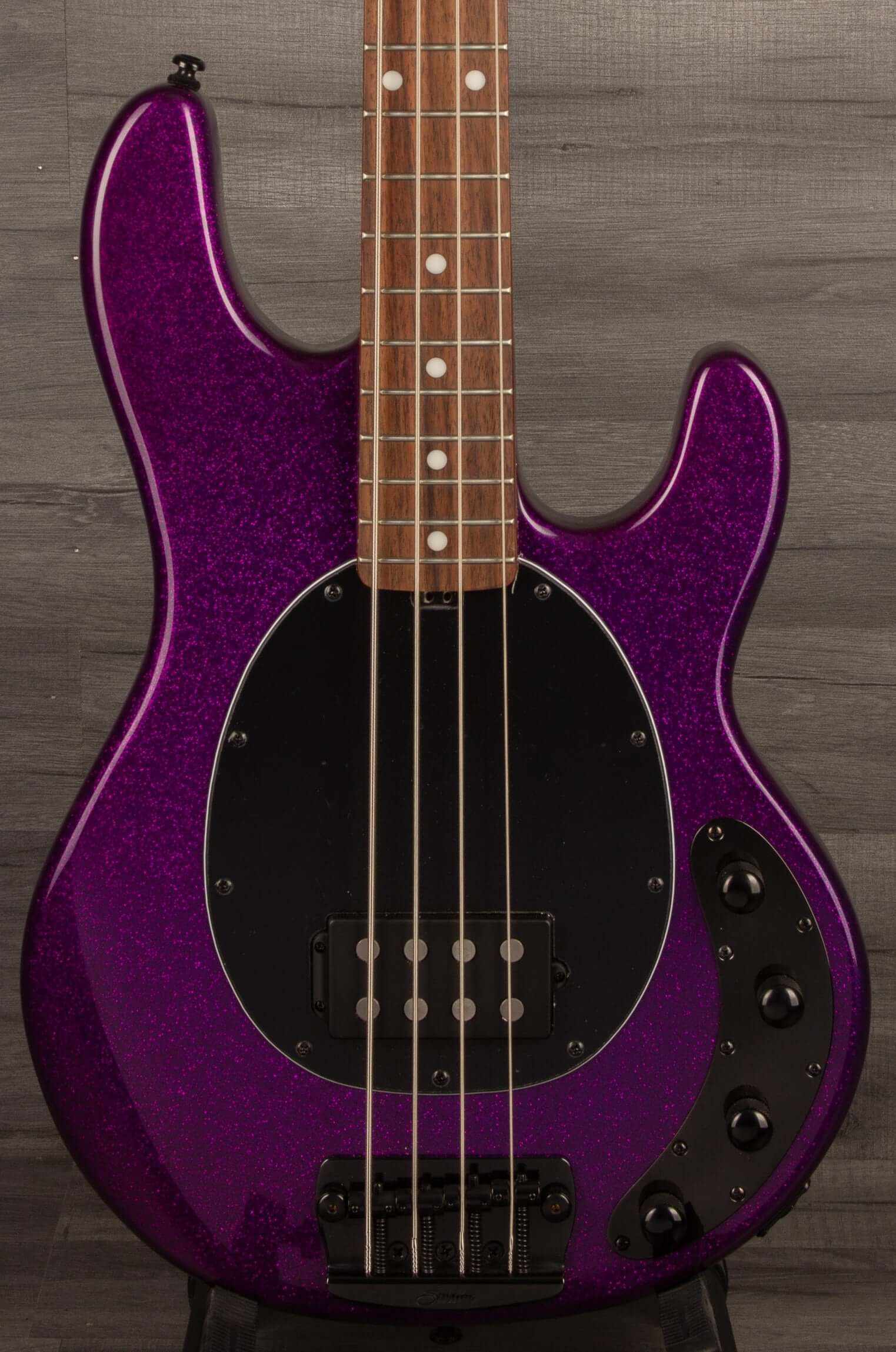Sterling by Music Man Stingray Ray 34 Bass Guitar - Purple Sparkle