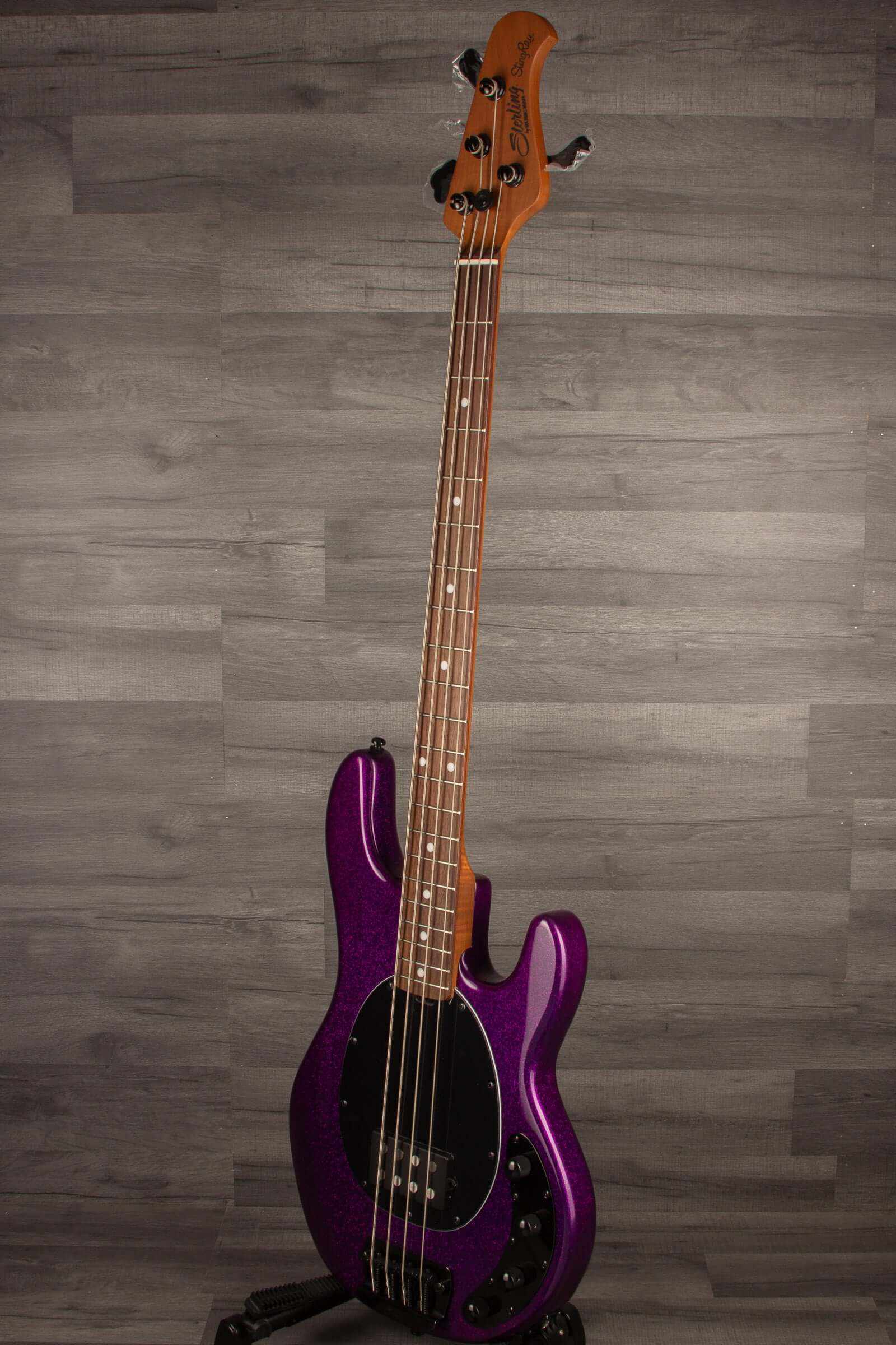Sterling by Music Man Stingray Ray 34 Bass Guitar - Purple Sparkle