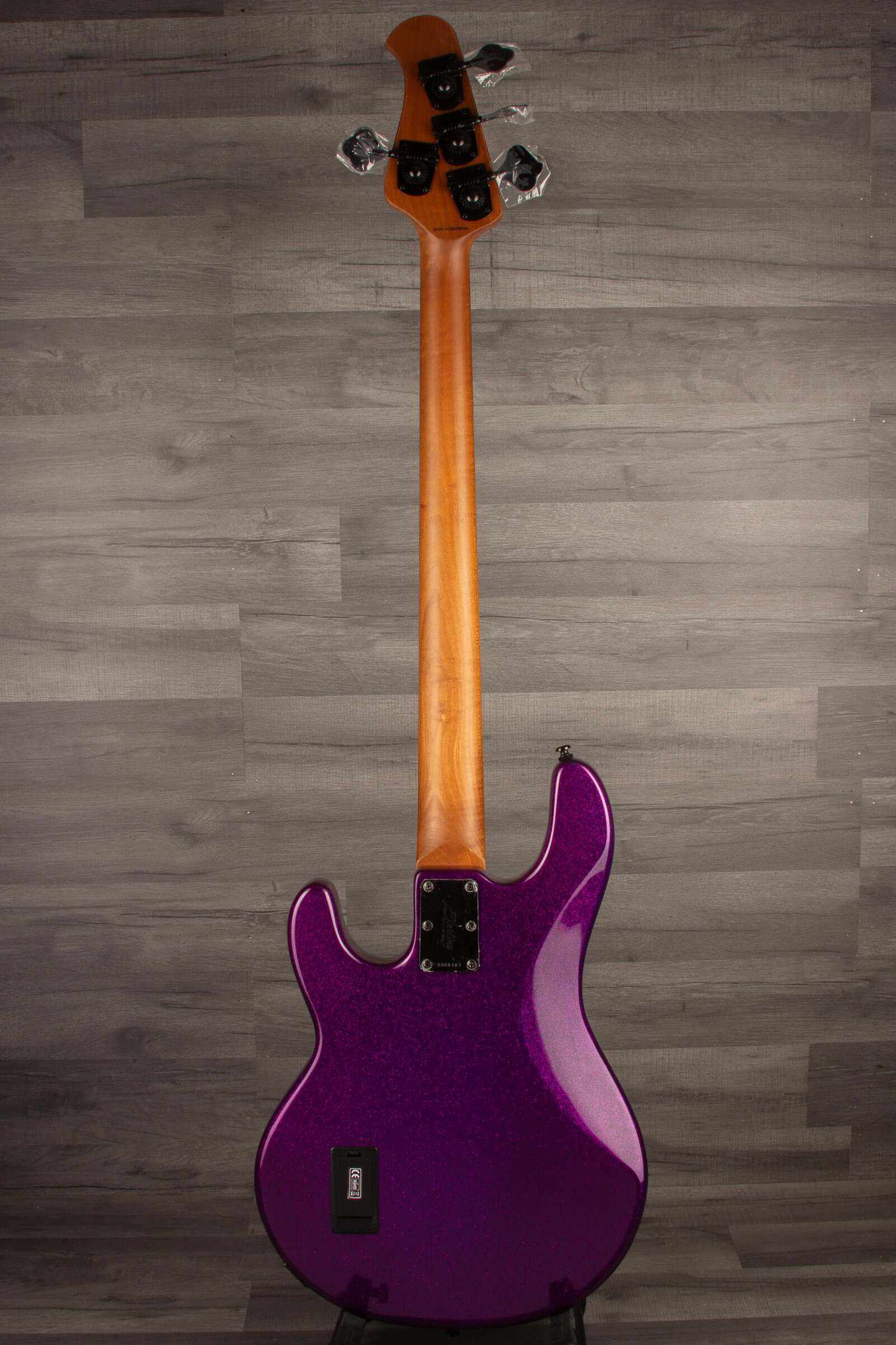 Sterling by Music Man Stingray Ray 34 Bass Guitar - Purple Sparkle