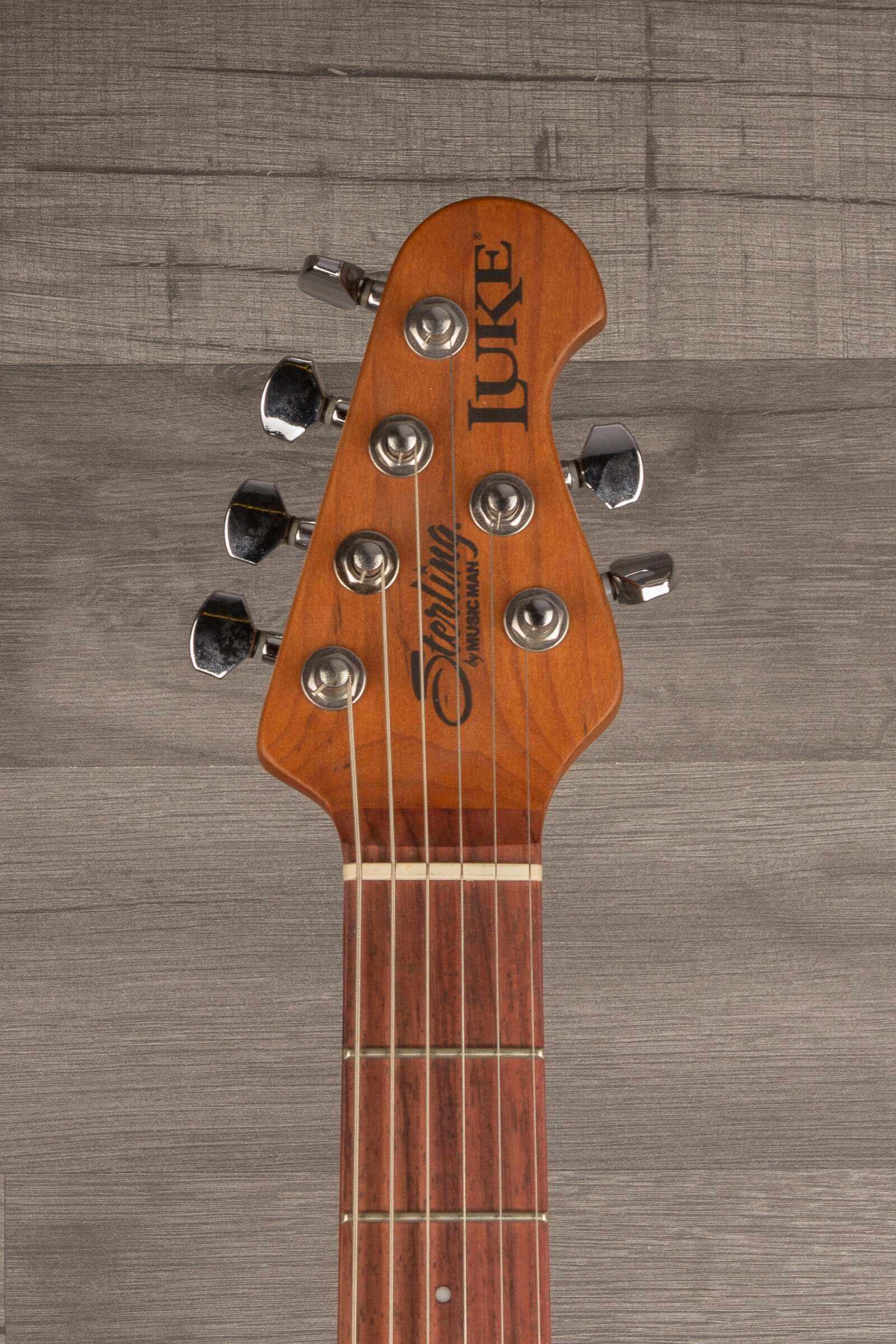 Sterling By MusicMan Luke - Flame top Blueberry Burst