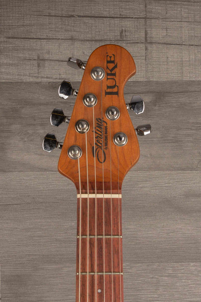 Sterling By MusicMan Luke - Flame top Blueberry Burst
