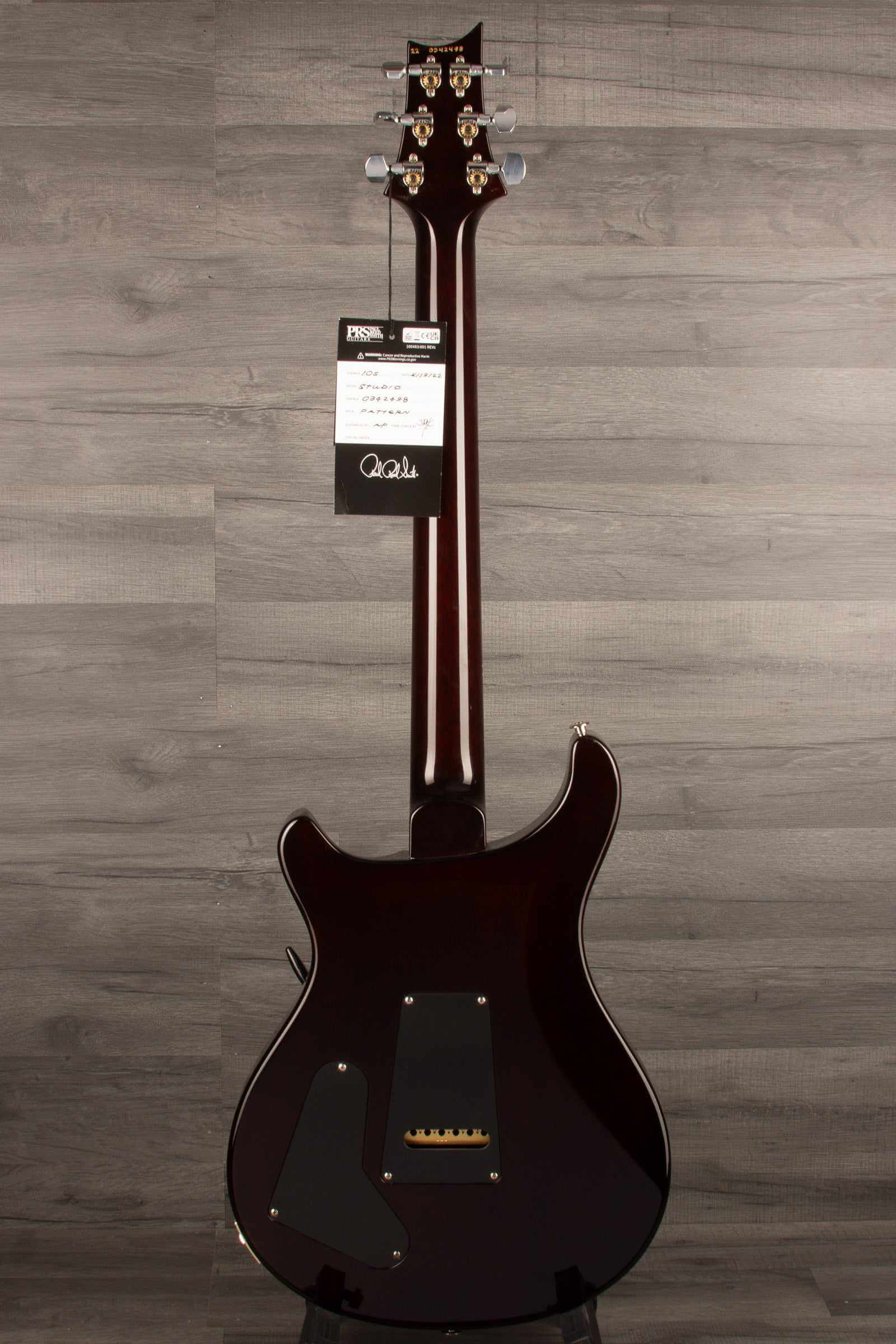 PRS - Studio Electric Guitar - Black Gold Wrap #0342498