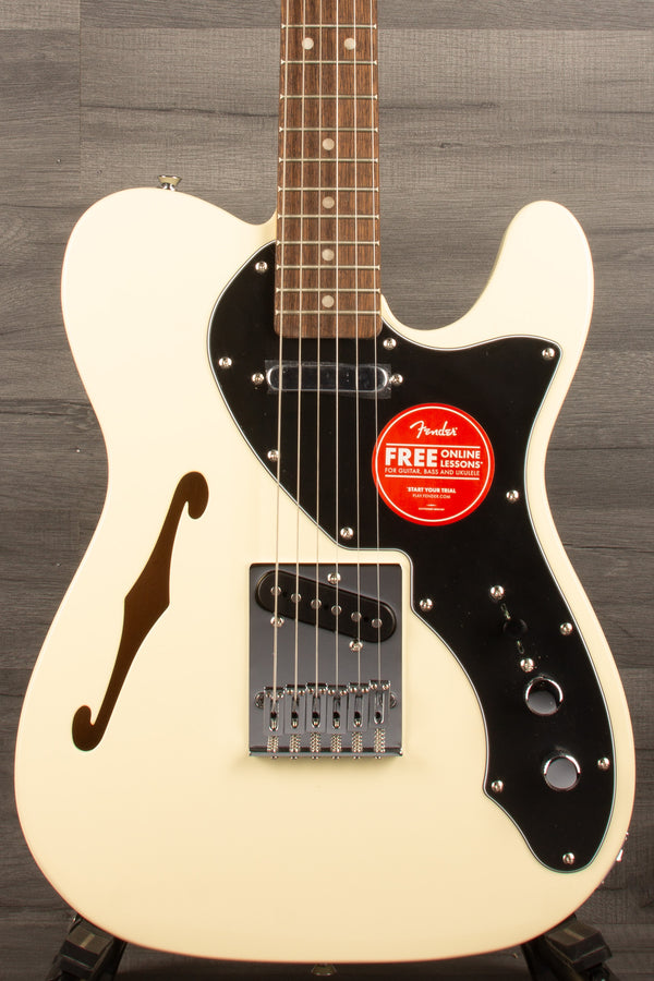 Squier Affinity Thinline Telecaster Electric Guitar - Olympic White