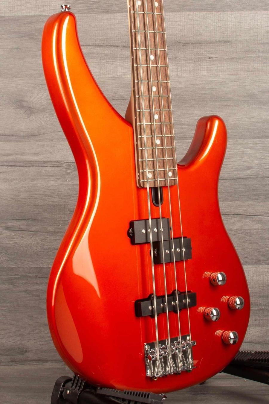 Yamaha TRBX204 Bass, Bright Red Metallic - MusicStreet