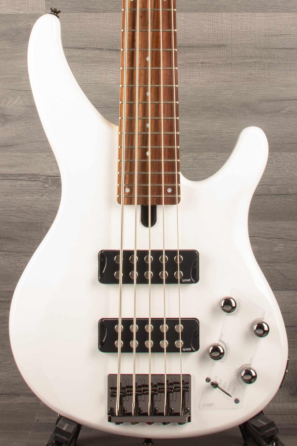 Yamaha TRBX305 5-String Bass Guitar - White - MusicStreet