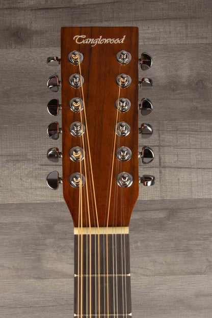 Tanglewood TW40-12-SDANE 12 String Slop Shoulder Dreadnought Acoustic Guitar - Hard Case