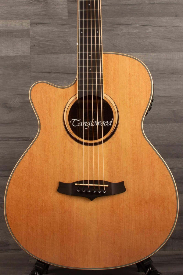 Tanglewood - TW4CENALH Winterleaf Super Folk Natural, Acoustic Guitar - Left handed - MusicStreet